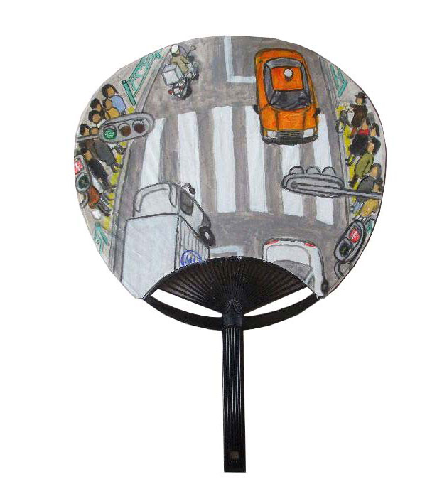 Zebra Crossing Fan