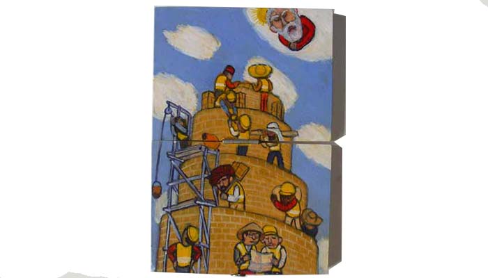 the tower of babel is built