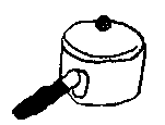 boiling saucepan