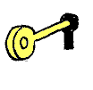 turn the key to enter