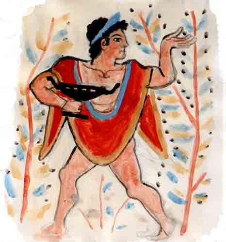 Tarquinia, the Tomb of the Leopards etruscan 5th century bce