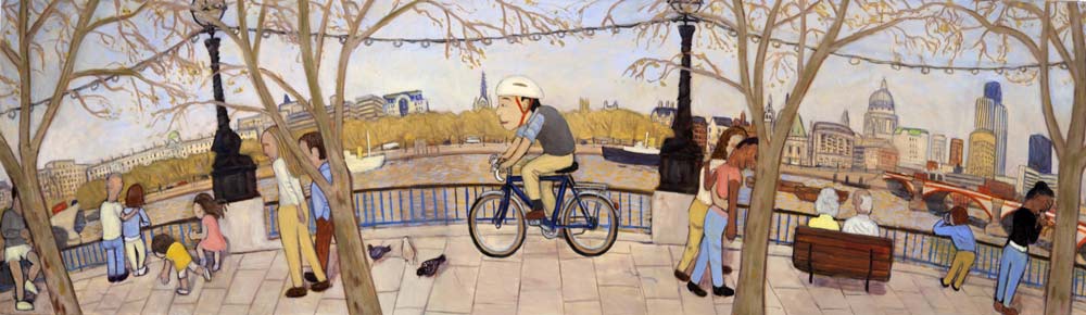 Cycling on the South Bank