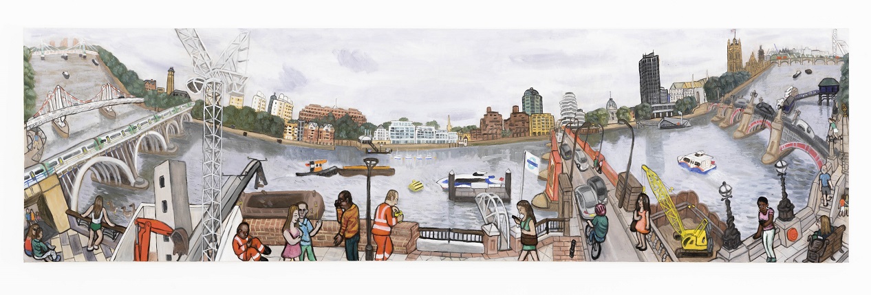 The Thames between Albert Bridge and Westminster Bridge