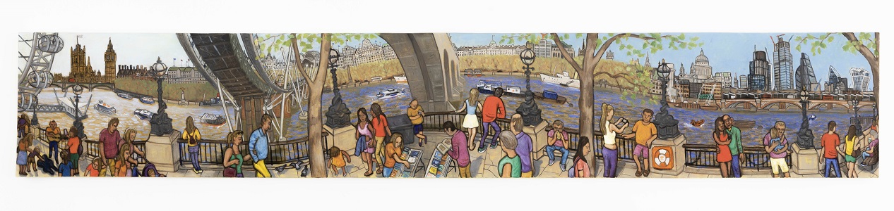 The Thames between Westminster Bridge and Blackfriars Bridge