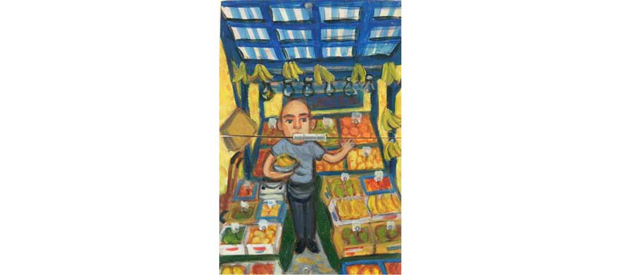 is set up  Market Stall by Jiro Osuga